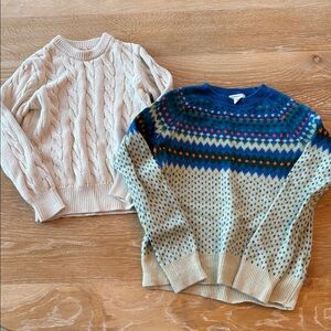J. crew Crewcuts Beige and Multicolor Kids Sweater bundle